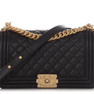 Chanel Medium Boy Bag – Black Quilted Lambskin
